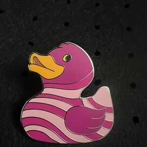 Disney Silver and Black Duck Pin